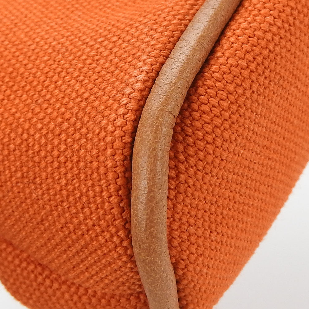 HERMES Pouch cotton ORANGE FEU Bolide Mini Mini Women Used