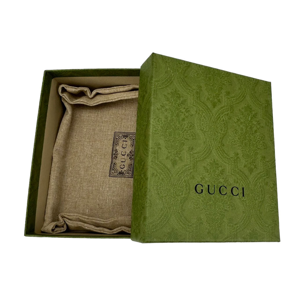 GUCCI Tri-fold wallet 644407 leather black GG Marmont unisex(Unisex) Used