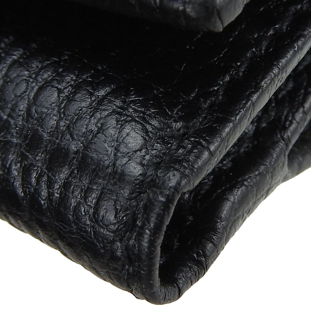 GUCCI Tri-fold wallet 644407 leather black GG Marmont unisex(Unisex) Used