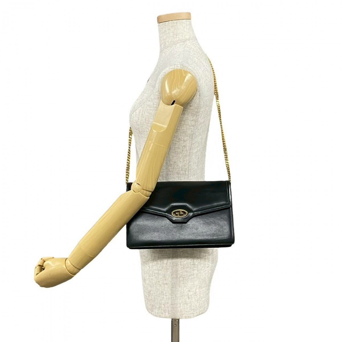 GUCCI Shoulder Bag Calfskin black