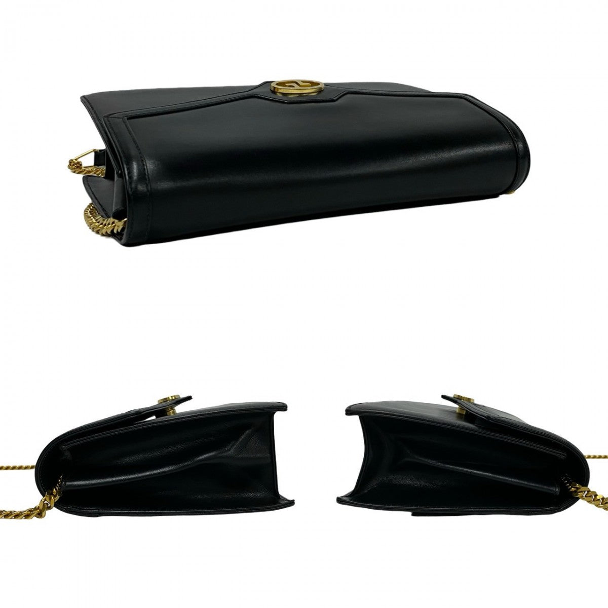 GUCCI Shoulder Bag Calfskin black