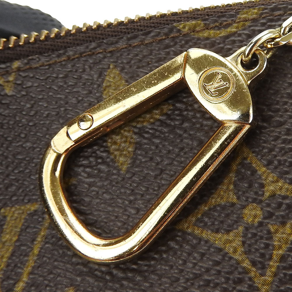 LOUIS VUITTON Coin case M62650 Monogram Brown Monogram Pochette Kle