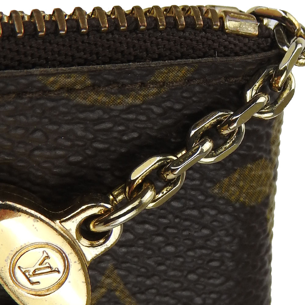 LOUIS VUITTON Coin case M62650 Monogram Brown Monogram Pochette Kle