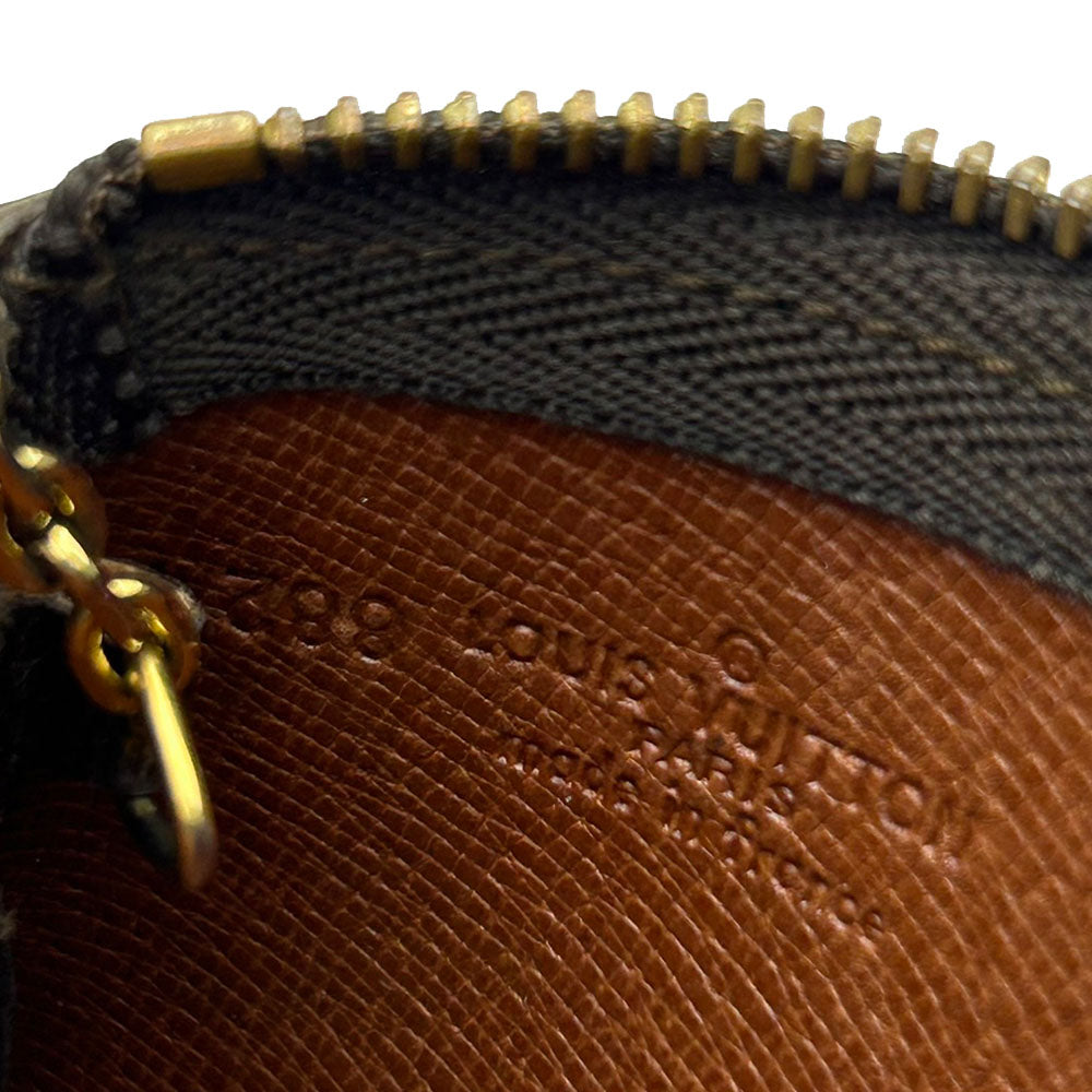 LOUIS VUITTON Coin case M62650 Monogram Brown Monogram Pochette Kle