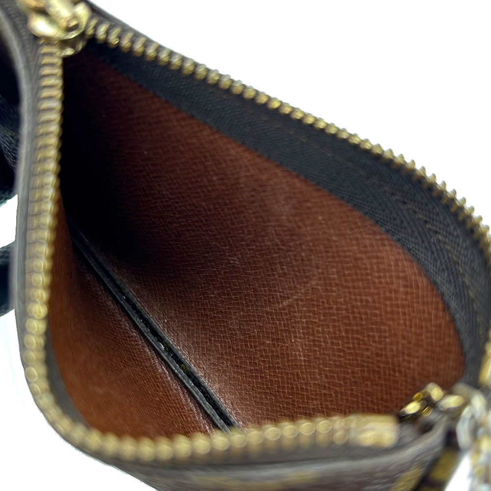 LOUIS VUITTON Coin case M62650 Monogram Brown Monogram Pochette Kle