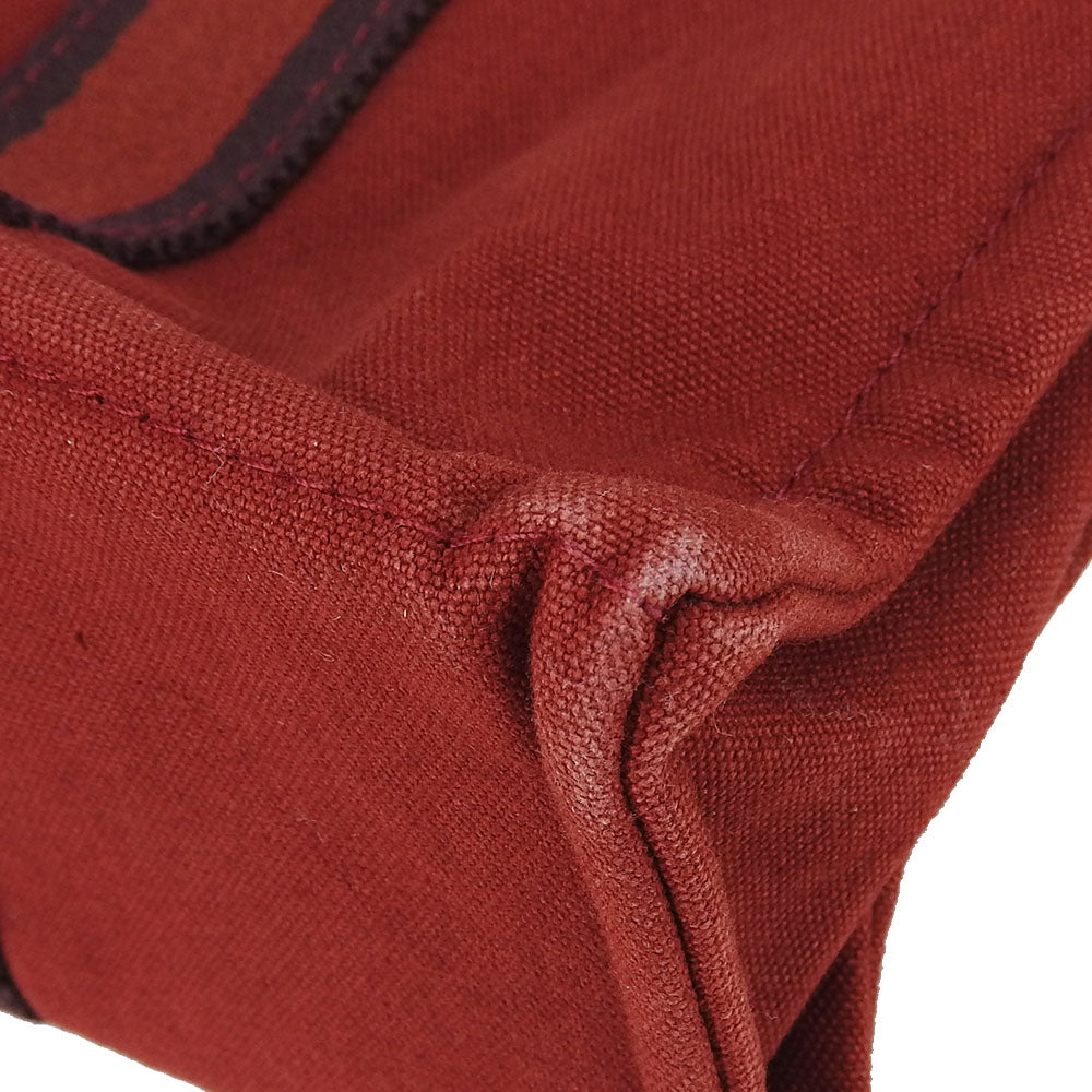 HERMES Handbag canvas Red Fool ToePM unisex(Unisex) Used