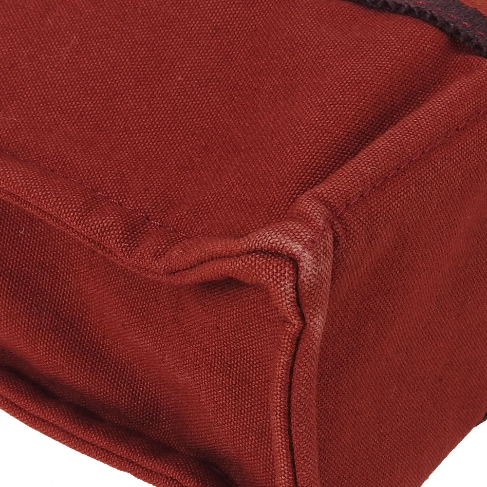 HERMES Handbag canvas Red Fool ToePM unisex(Unisex) Used