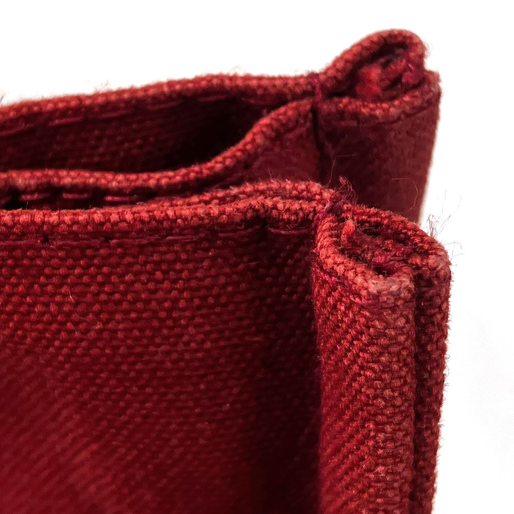 HERMES Handbag canvas Red Fool ToePM unisex(Unisex) Used