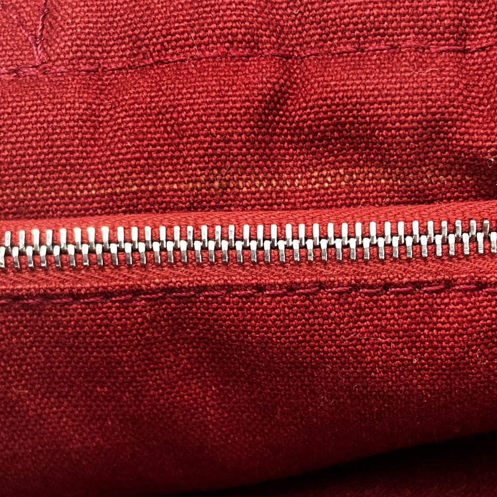 HERMES Handbag canvas Red Fool ToePM unisex(Unisex) Used