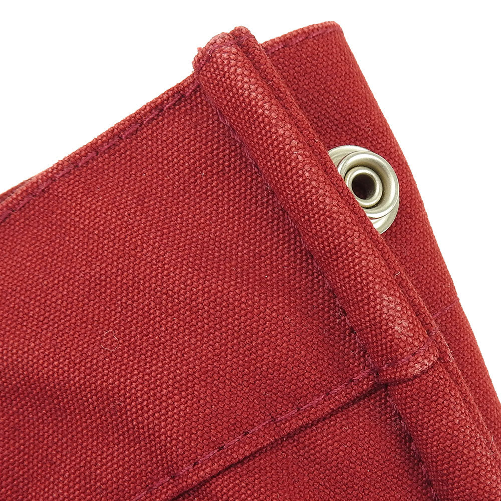 HERMES Handbag canvas Red Fool ToePM unisex(Unisex) Used