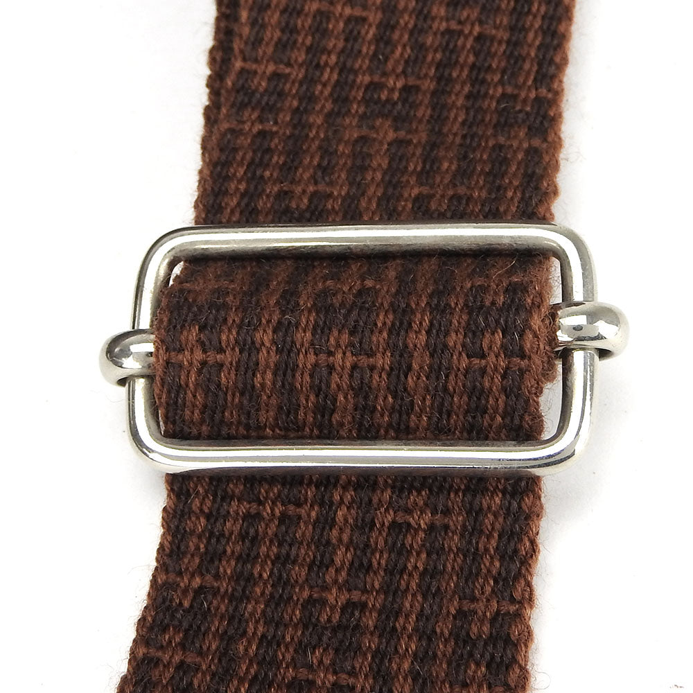 HERMES Shoulder Bag canvas Brown Her Line Bassus PM unisex(Unisex) Used