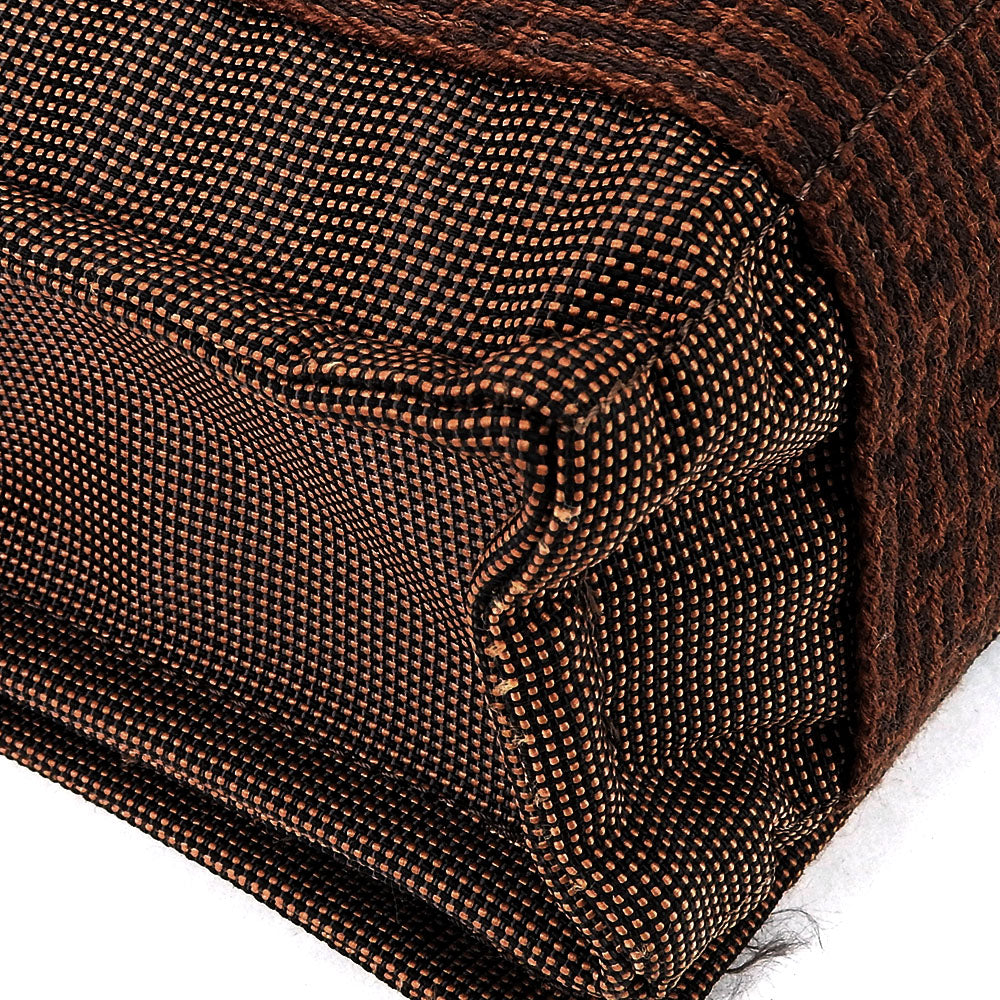 HERMES Shoulder Bag canvas Brown Her Line Bassus PM unisex(Unisex) Used