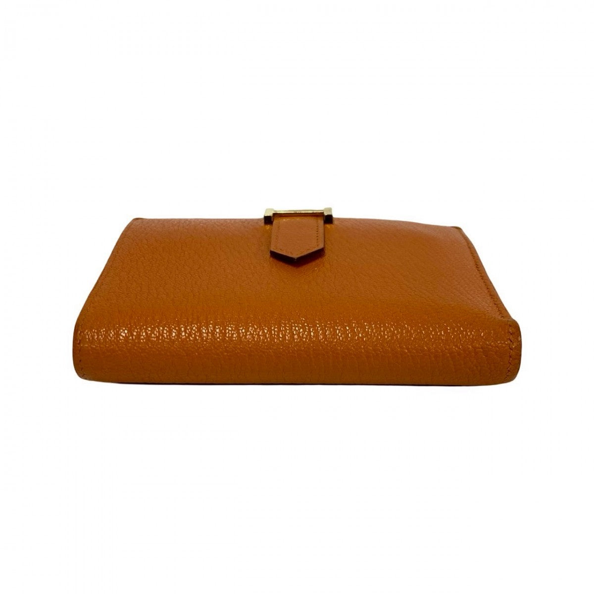 HERMES Bifold Wallet Shave Orange Bean compact