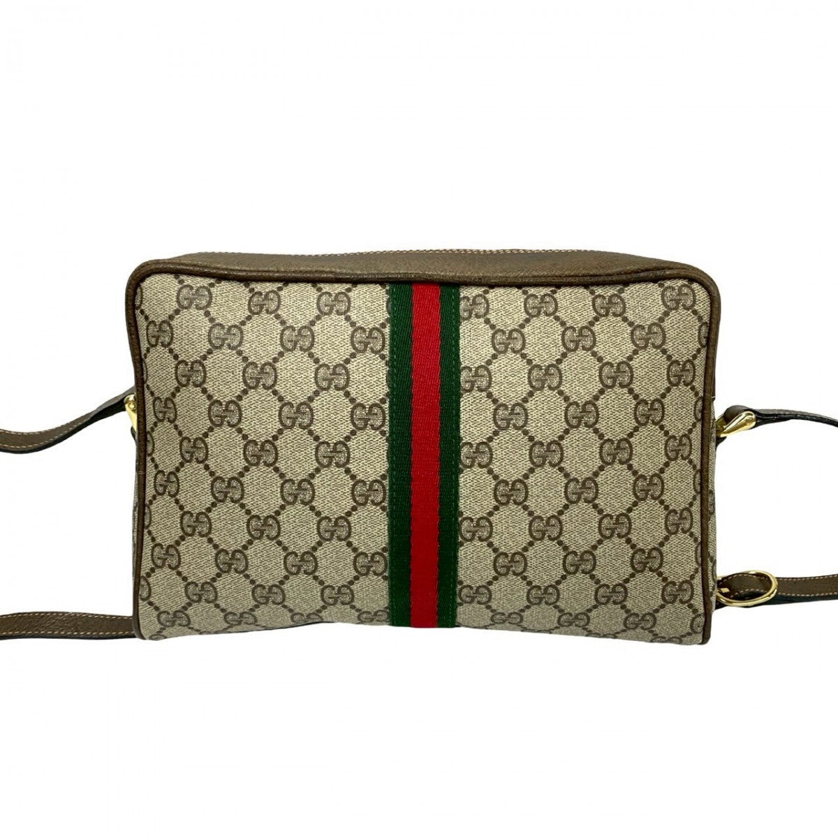 GUCCI Shoulder Bag leather Brown Sherry line
