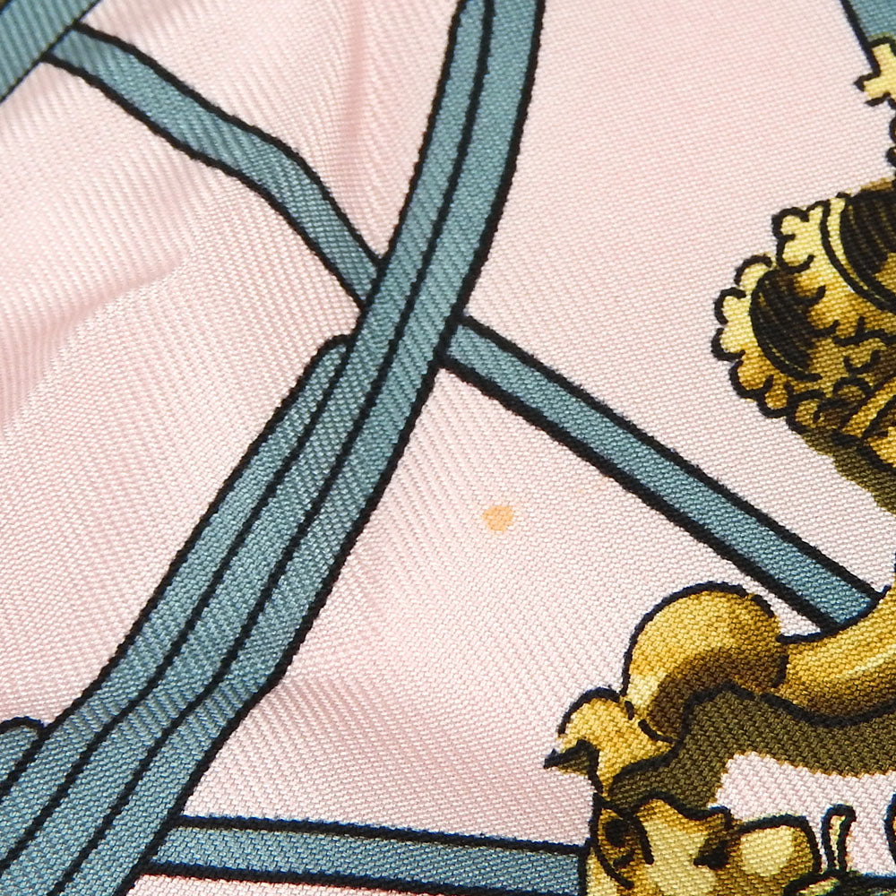 HERMES scarf silk pink Carre90 Women Used