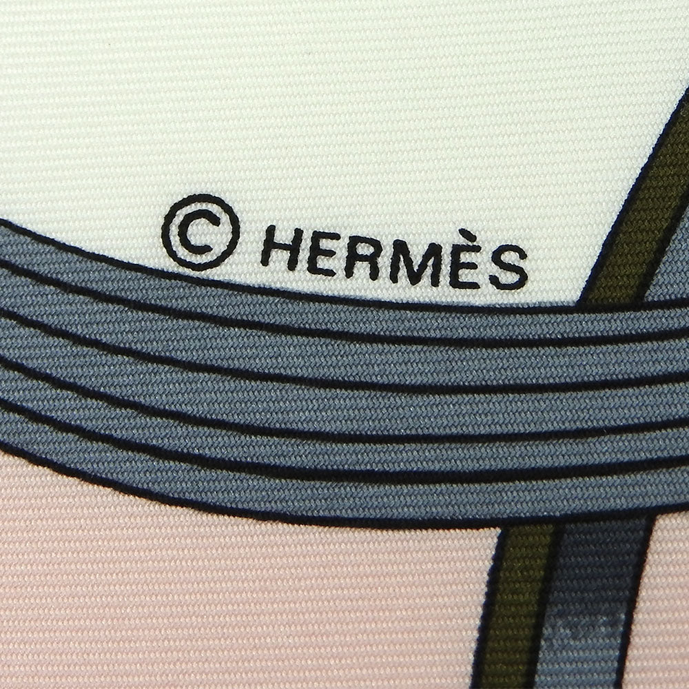 HERMES scarf silk pink Carre90 Women Used