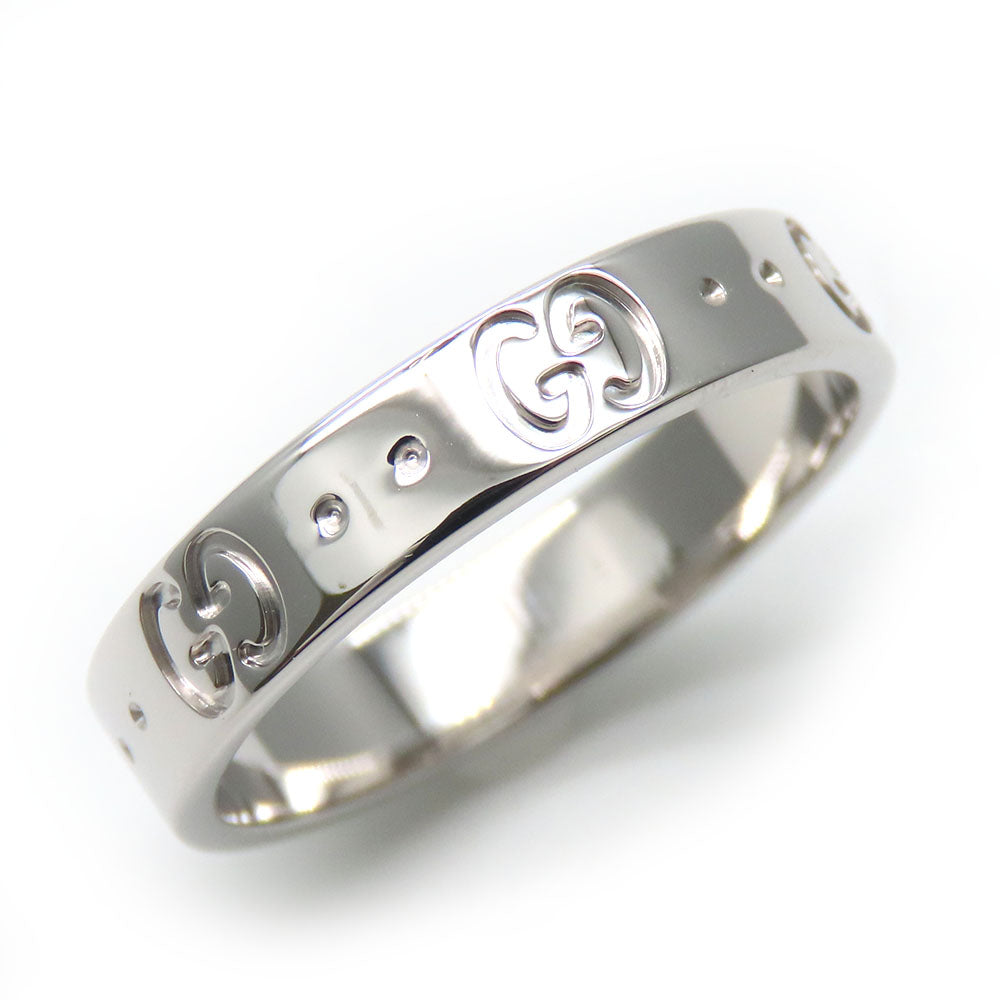 GUCCI Ring K18 white gold White gold Icon ring Women Used