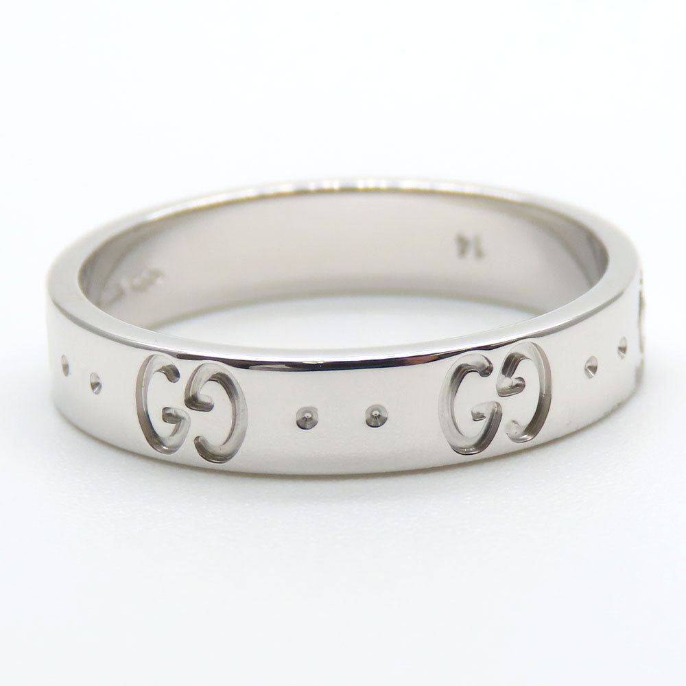 GUCCI Ring K18 white gold White gold Icon ring Women Used