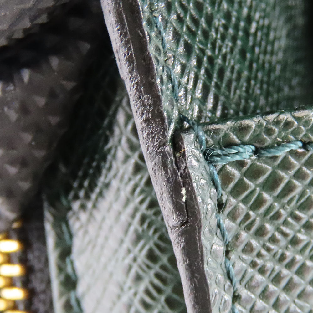 LOUIS VUITTON business bag M30184 Taiga green Baikal mens Used
