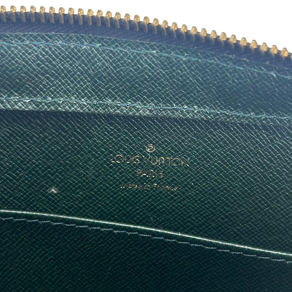 LOUIS VUITTON business bag M30184 Taiga green Baikal mens Used