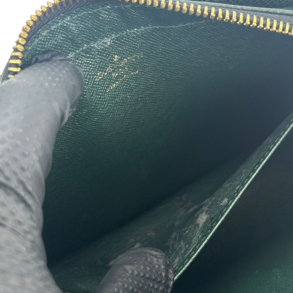 LOUIS VUITTON business bag M30184 Taiga green Baikal mens Used