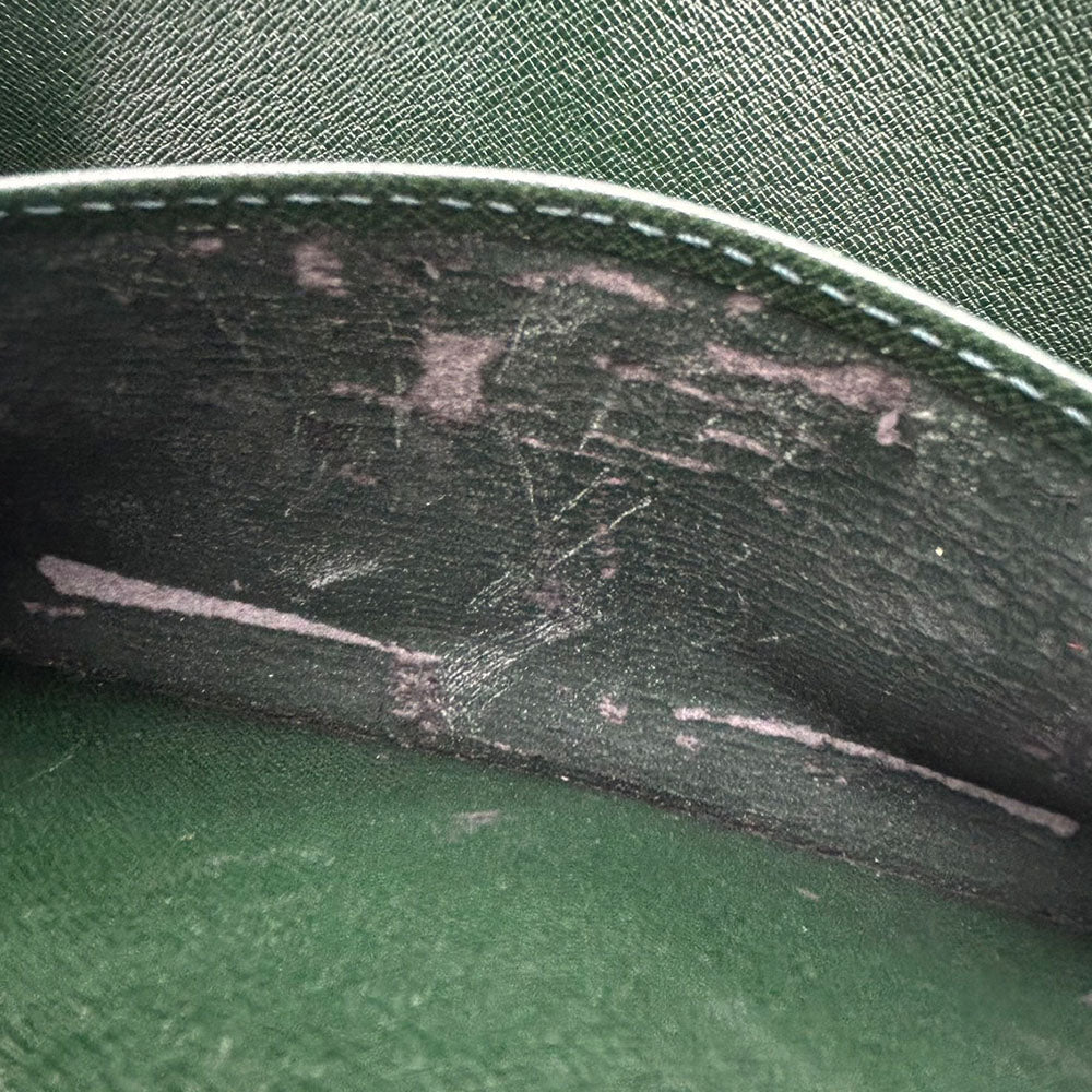 LOUIS VUITTON business bag M30184 Taiga green Baikal mens Used