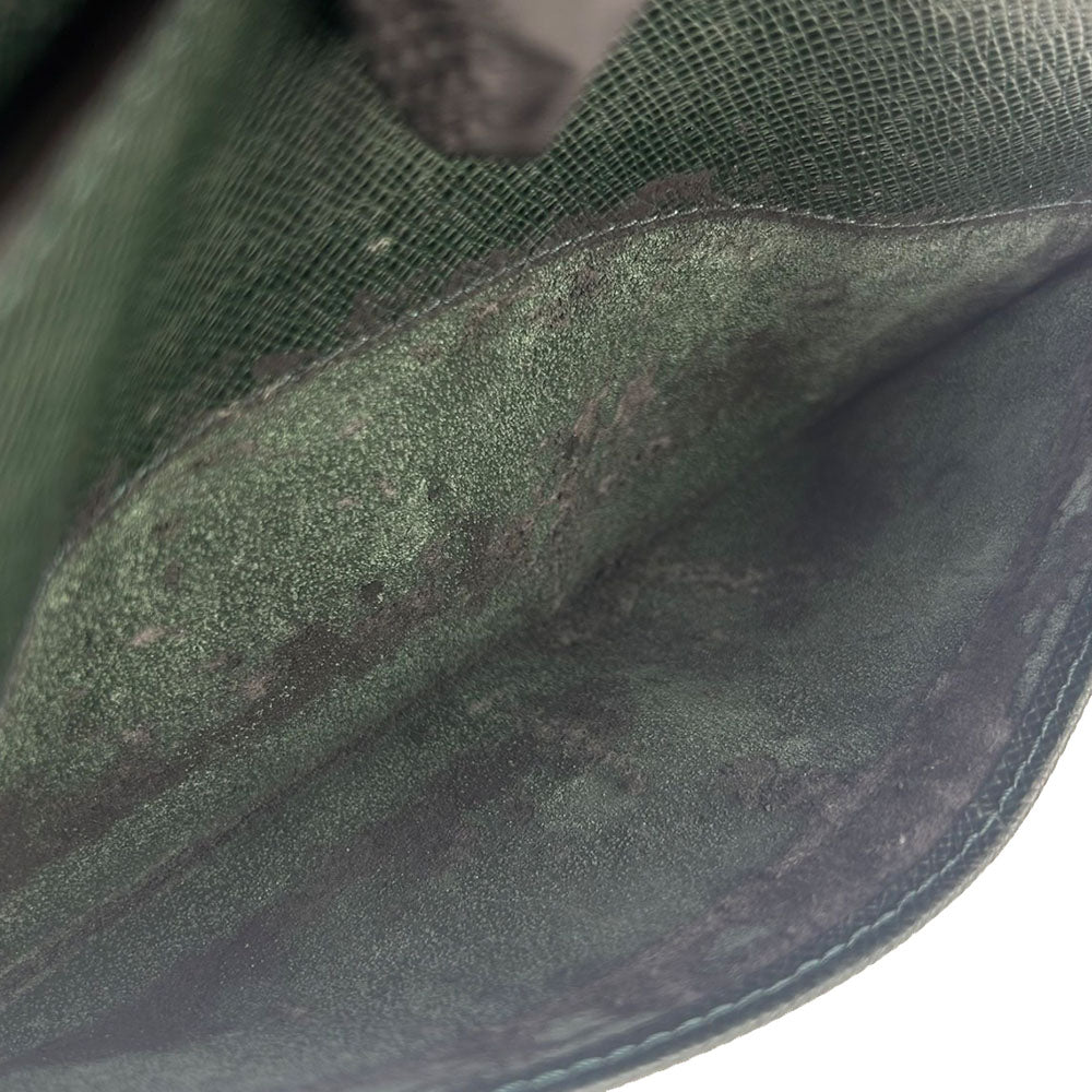 LOUIS VUITTON business bag M30184 Taiga green Baikal mens Used