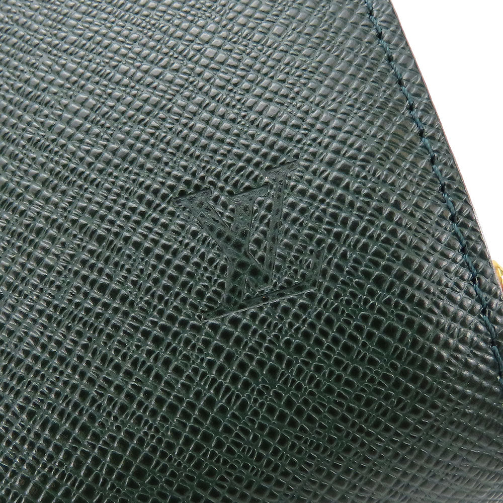 LOUIS VUITTON business bag M30184 Taiga green Baikal mens Used