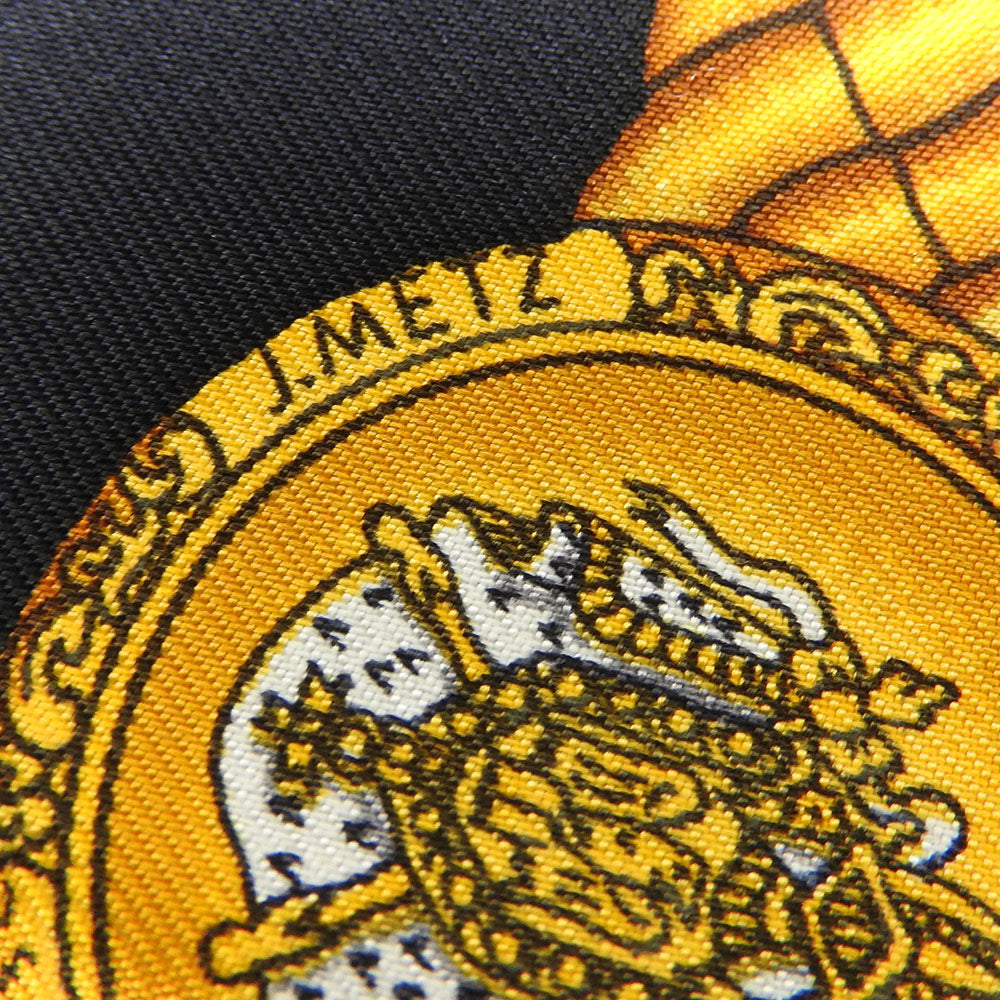 HERMES scarf silk black Carre90 Women Used