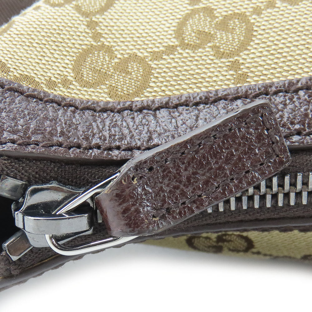 GUCCI Shoulder Bag 181092 GG canvas, leather beige Women Used
