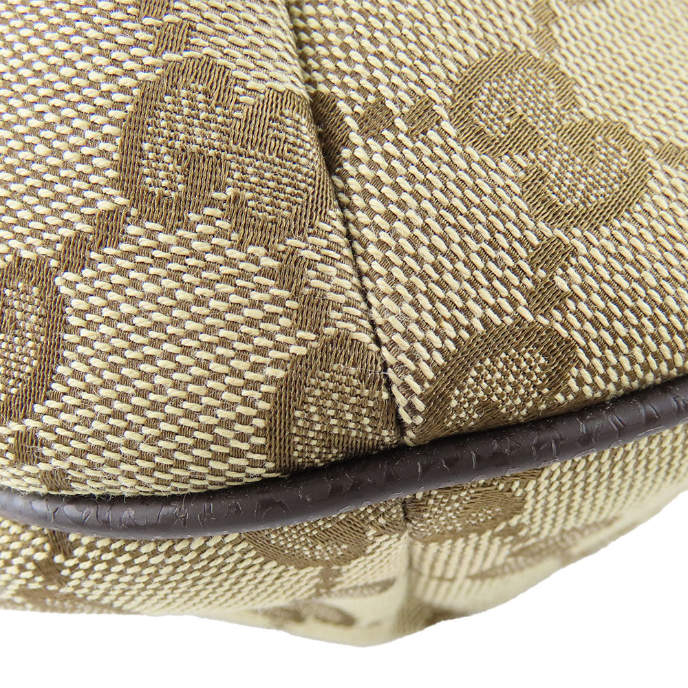 GUCCI Shoulder Bag 181092 GG canvas, leather beige Women Used