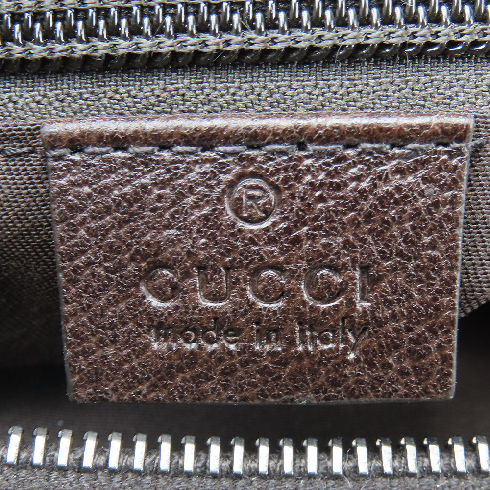 GUCCI Shoulder Bag 181092 GG canvas, leather beige Women Used