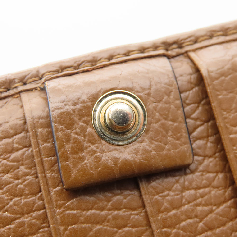 GUCCI Long Wallet Purse 346058 GG canvas, leather Brown Women Used