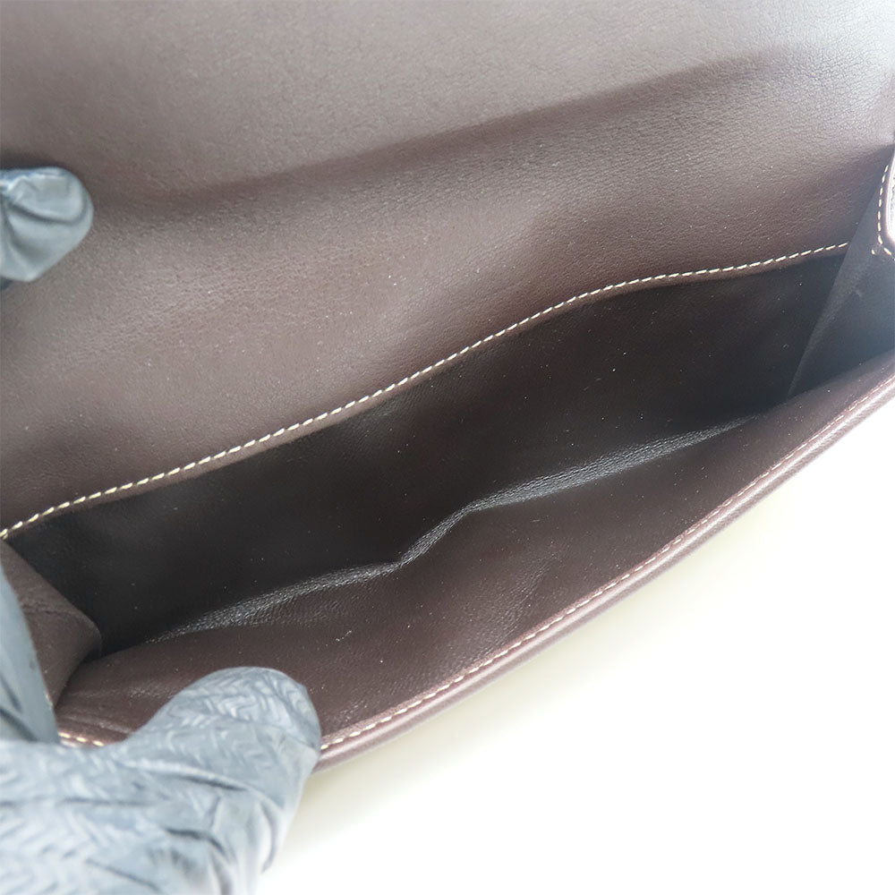 GUCCI Long Wallet Purse 245723 GG canvas, leather Brown Women Used