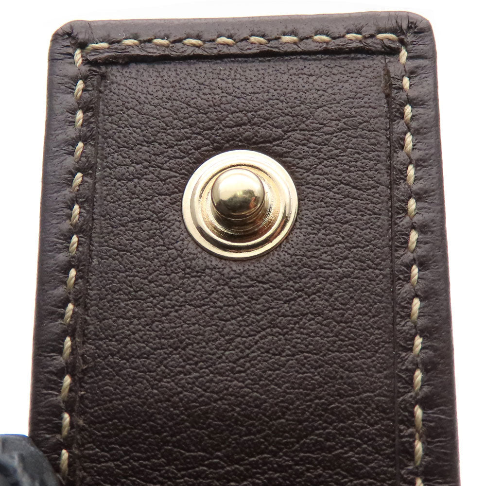 GUCCI Long Wallet Purse 245723 GG canvas, leather Brown Women Used