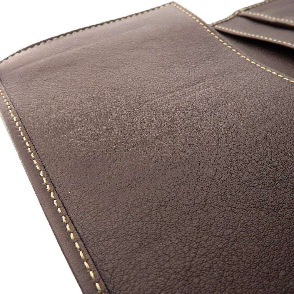 GUCCI Long Wallet Purse 245723 GG canvas, leather Brown Women Used