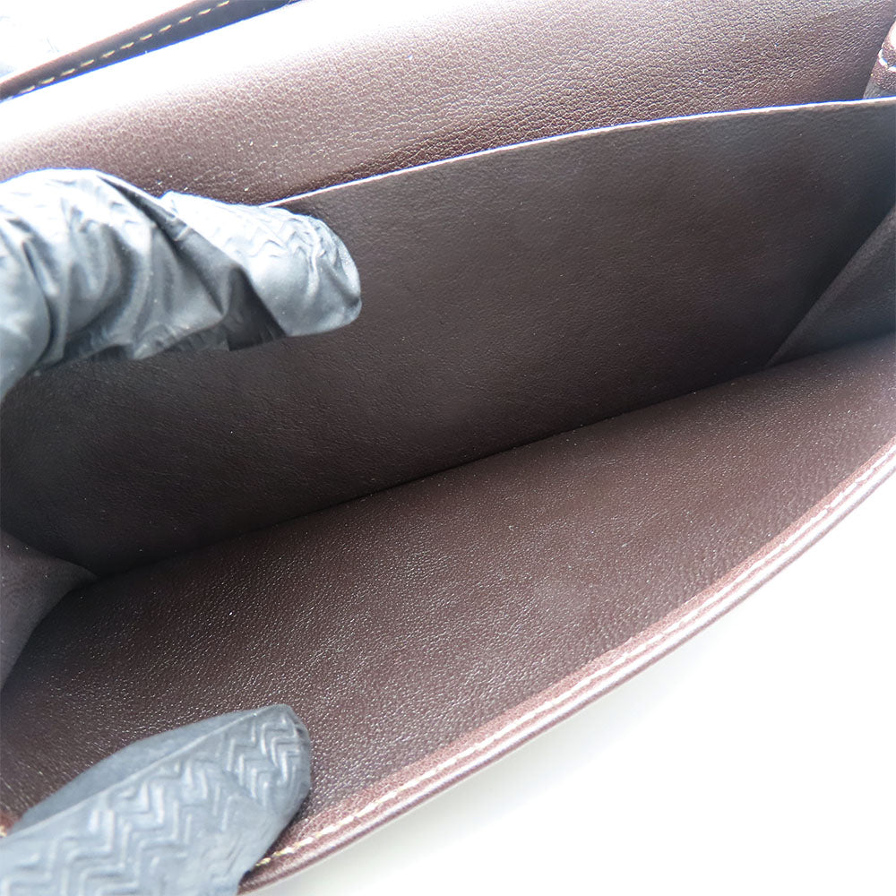 GUCCI Long Wallet Purse 245723 GG canvas, leather Brown Women Used