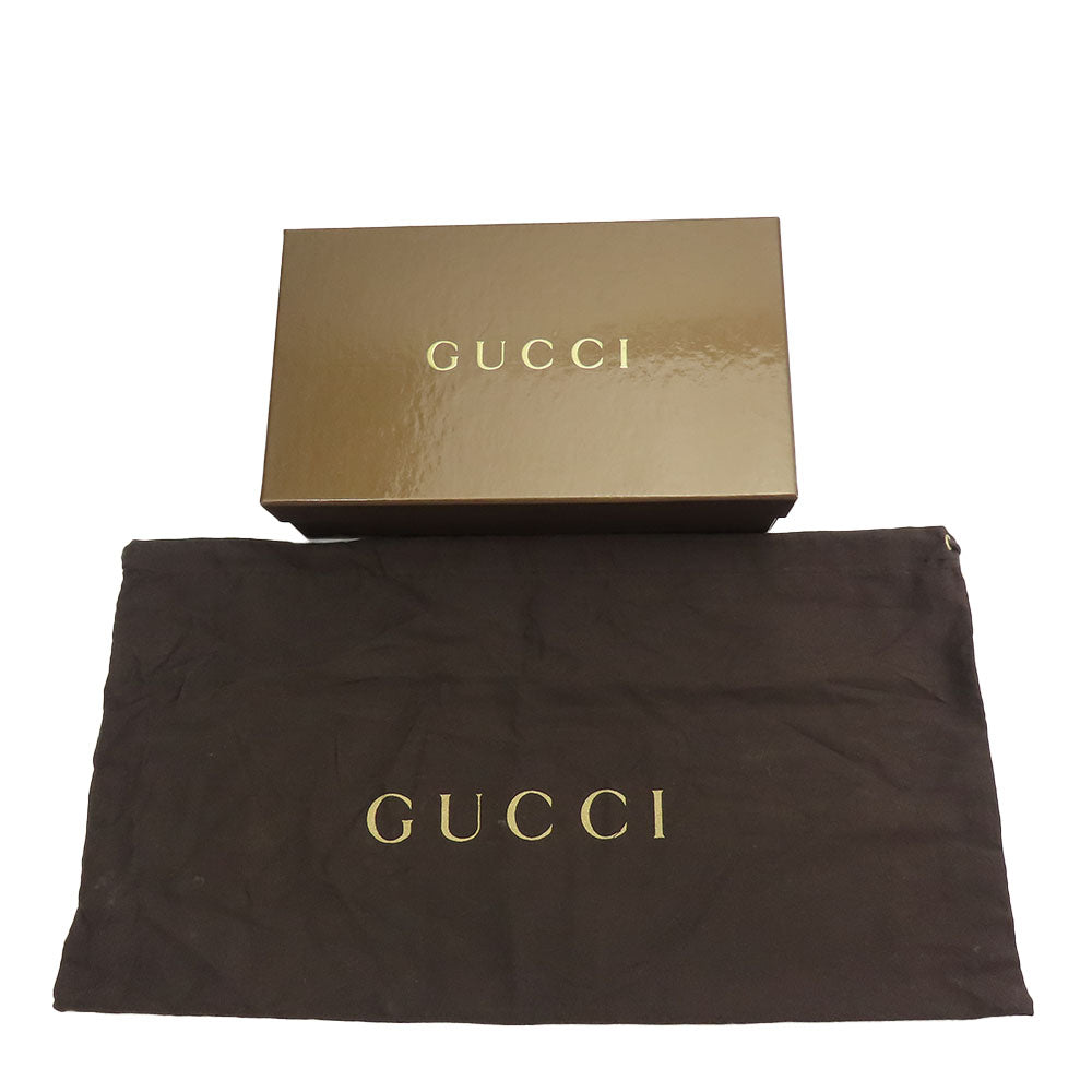 GUCCI Long Wallet Purse 245723 GG canvas, leather Brown Women Used