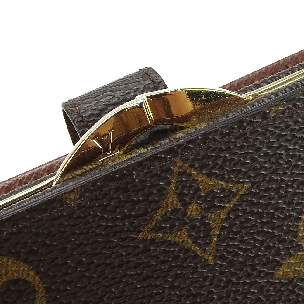 LOUIS VUITTON Bifold Wallet M61674 Monogram Brown Portefeuille Vienova Women Used