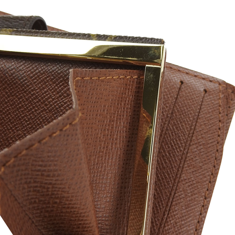 LOUIS VUITTON Bifold Wallet M61674 Monogram Brown Portefeuille Vienova Women Used