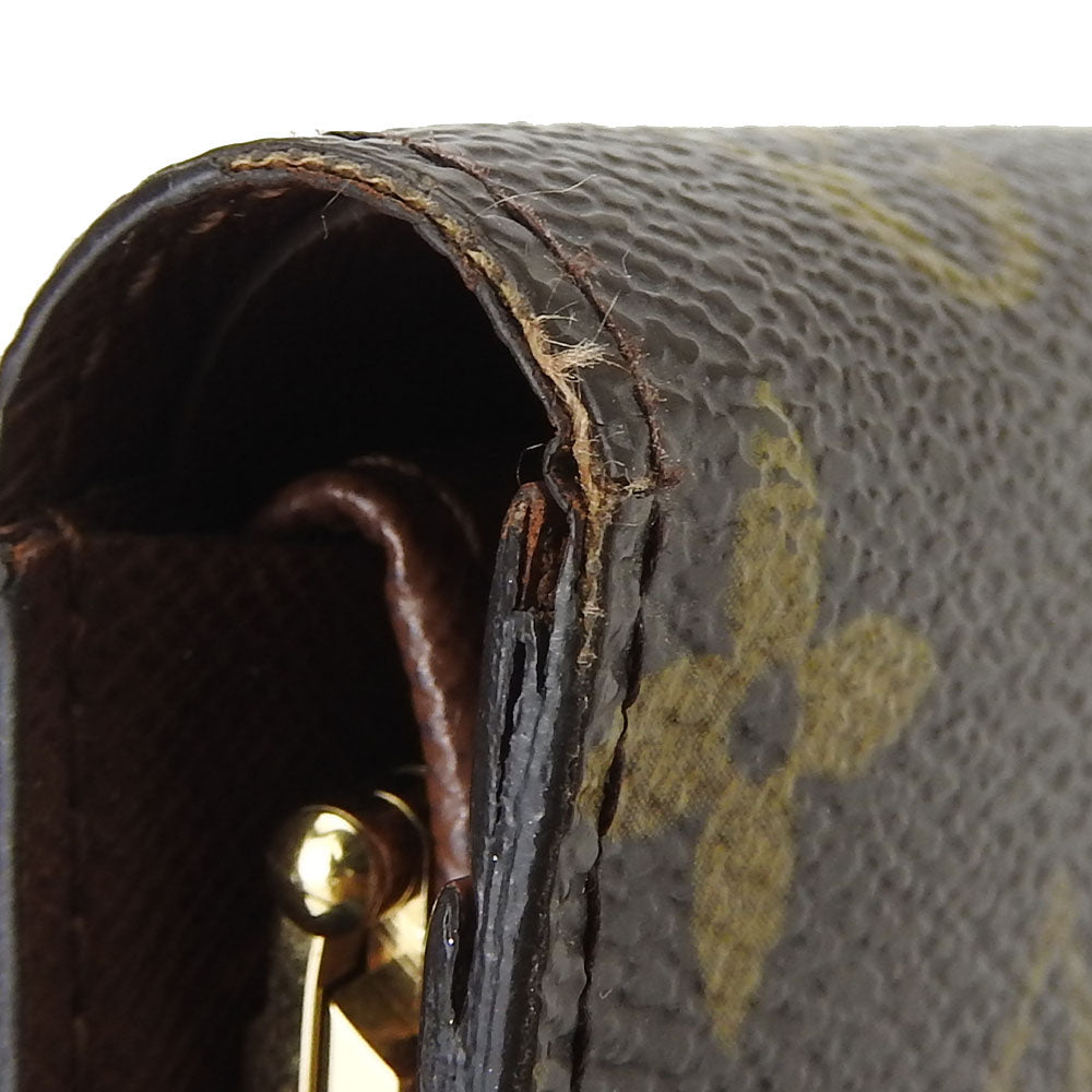 LOUIS VUITTON Bifold Wallet M61674 Monogram Brown Portefeuille Vienova Women Used