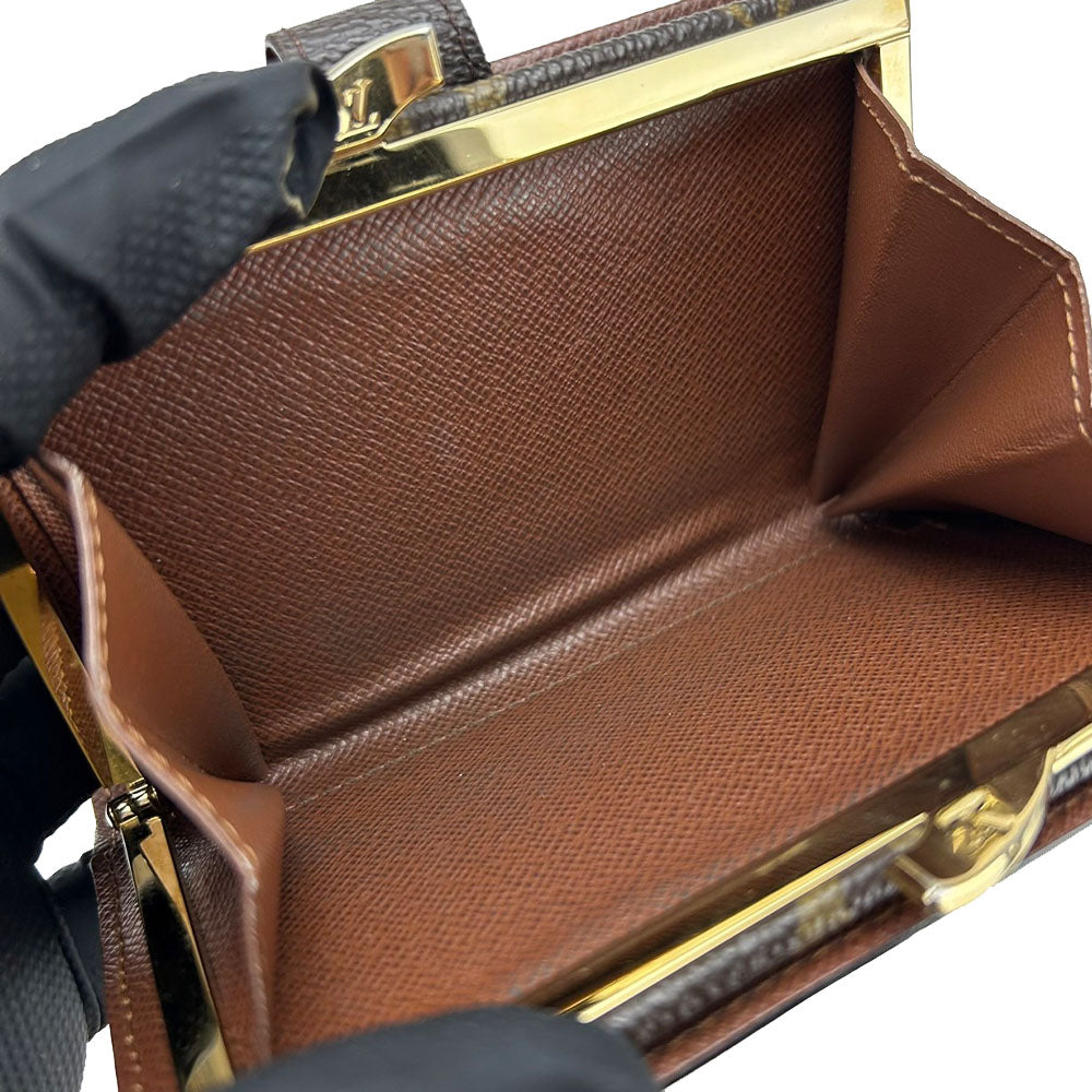 LOUIS VUITTON Bifold Wallet M61674 Monogram Brown Portefeuille Vienova Women Used