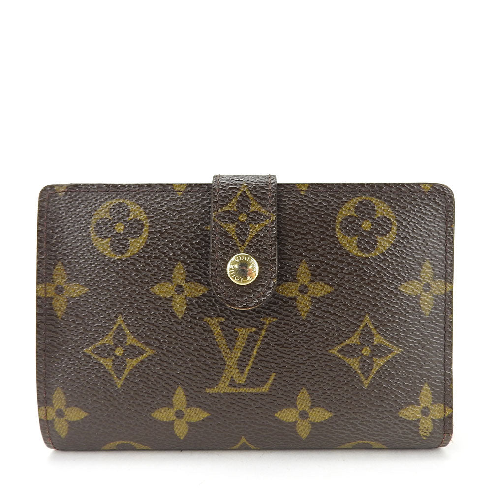 LOUIS VUITTON Bifold Wallet M61674 Monogram Brown Portefeuille Vienova Women Used