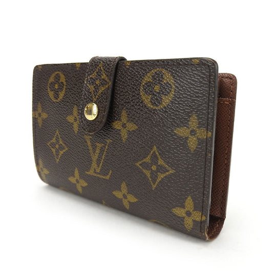 LOUIS VUITTON Bifold Wallet M61674 Monogram Brown Portefeuille Vienova Women Used