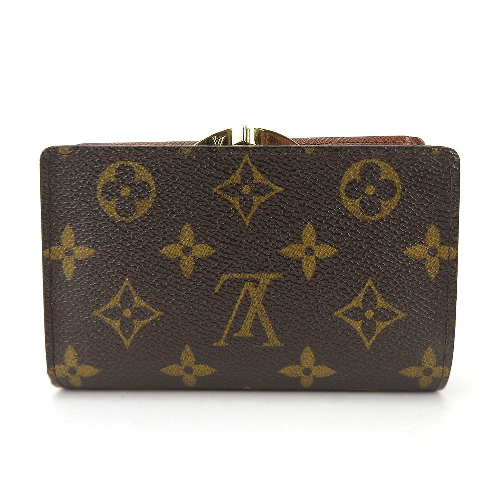 LOUIS VUITTON Bifold Wallet M61674 Monogram Brown Portefeuille Vienova Women Used