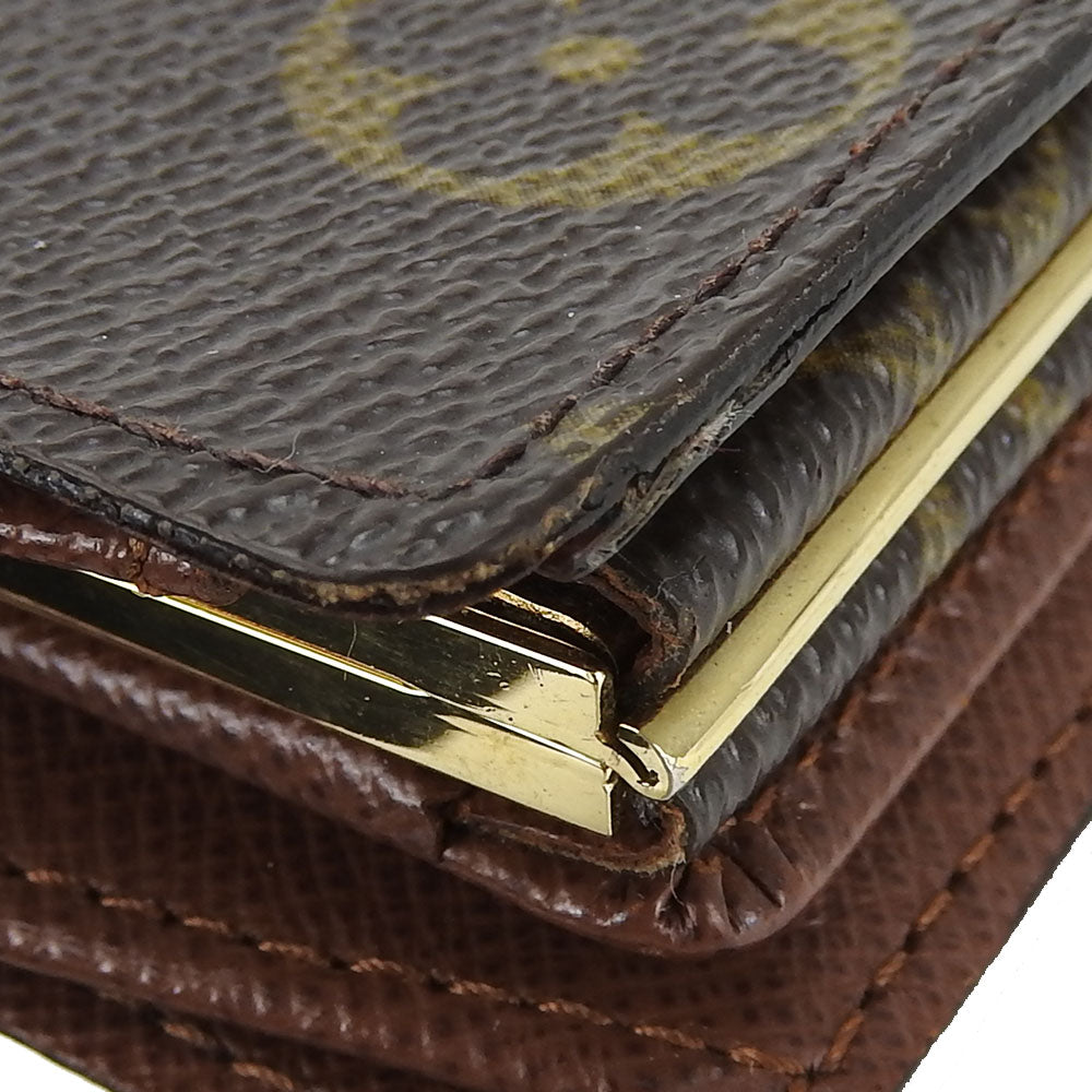 LOUIS VUITTON Bifold Wallet M61674 Monogram Brown Portefeuille Vienova Women Used