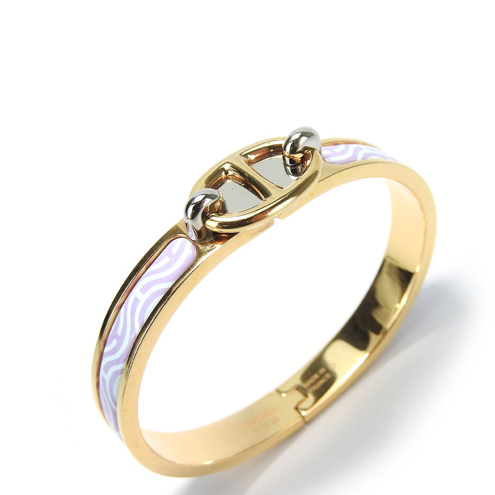 HERMES Bangle metal gold Chene Dunkle Mini Click Women Used