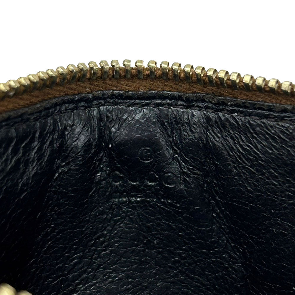 GUCCI Coin case 120971 GG canvas Brown