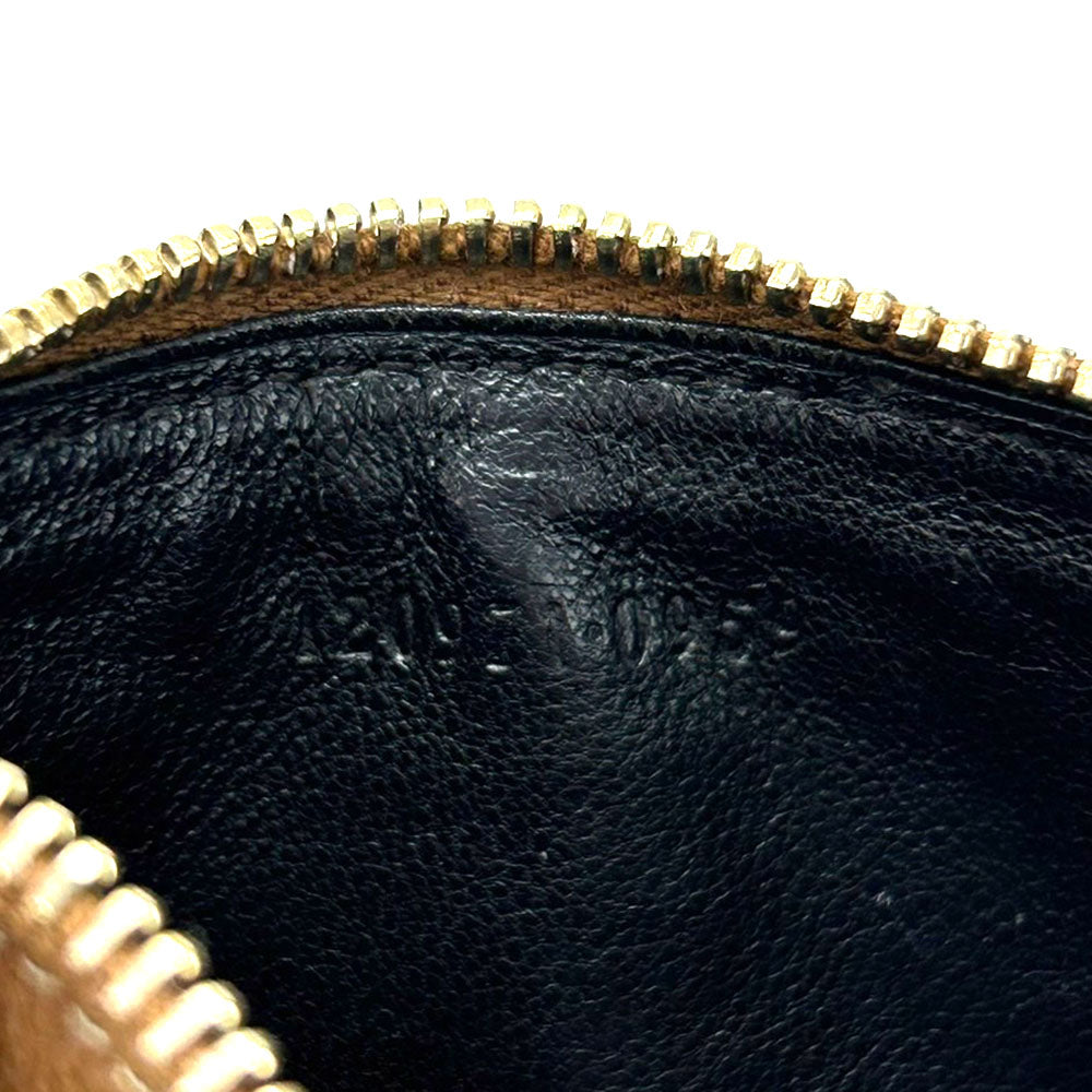 GUCCI Coin case 120971 GG canvas Brown
