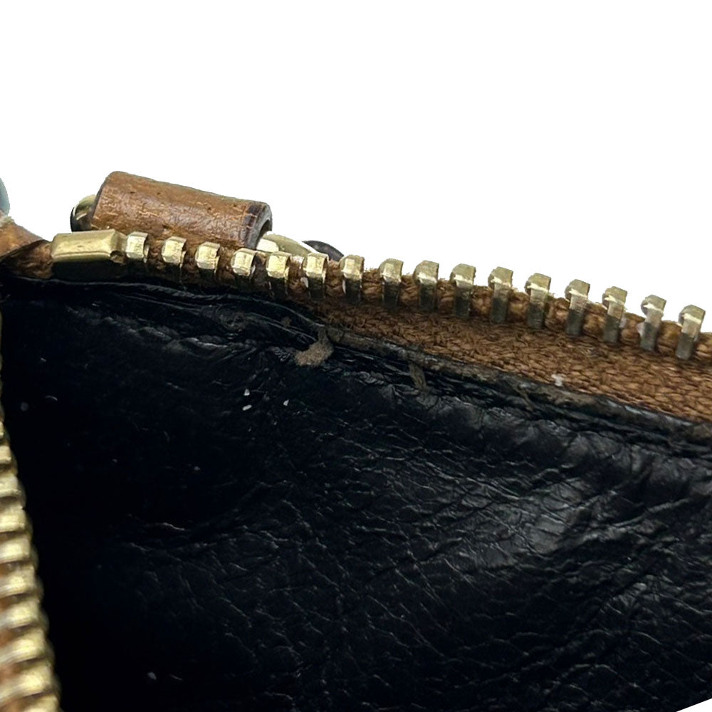 GUCCI Coin case 120971 GG canvas Brown